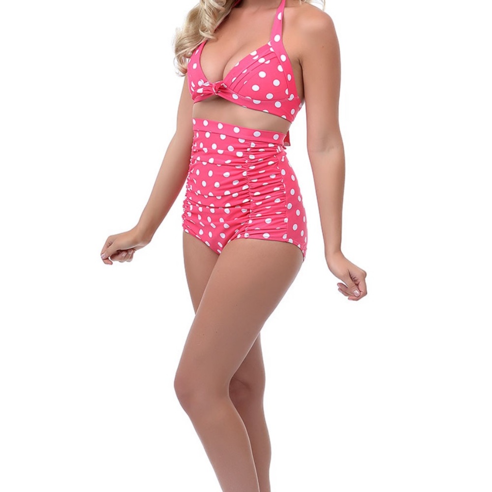 Unique vintage two piece swimsuit.